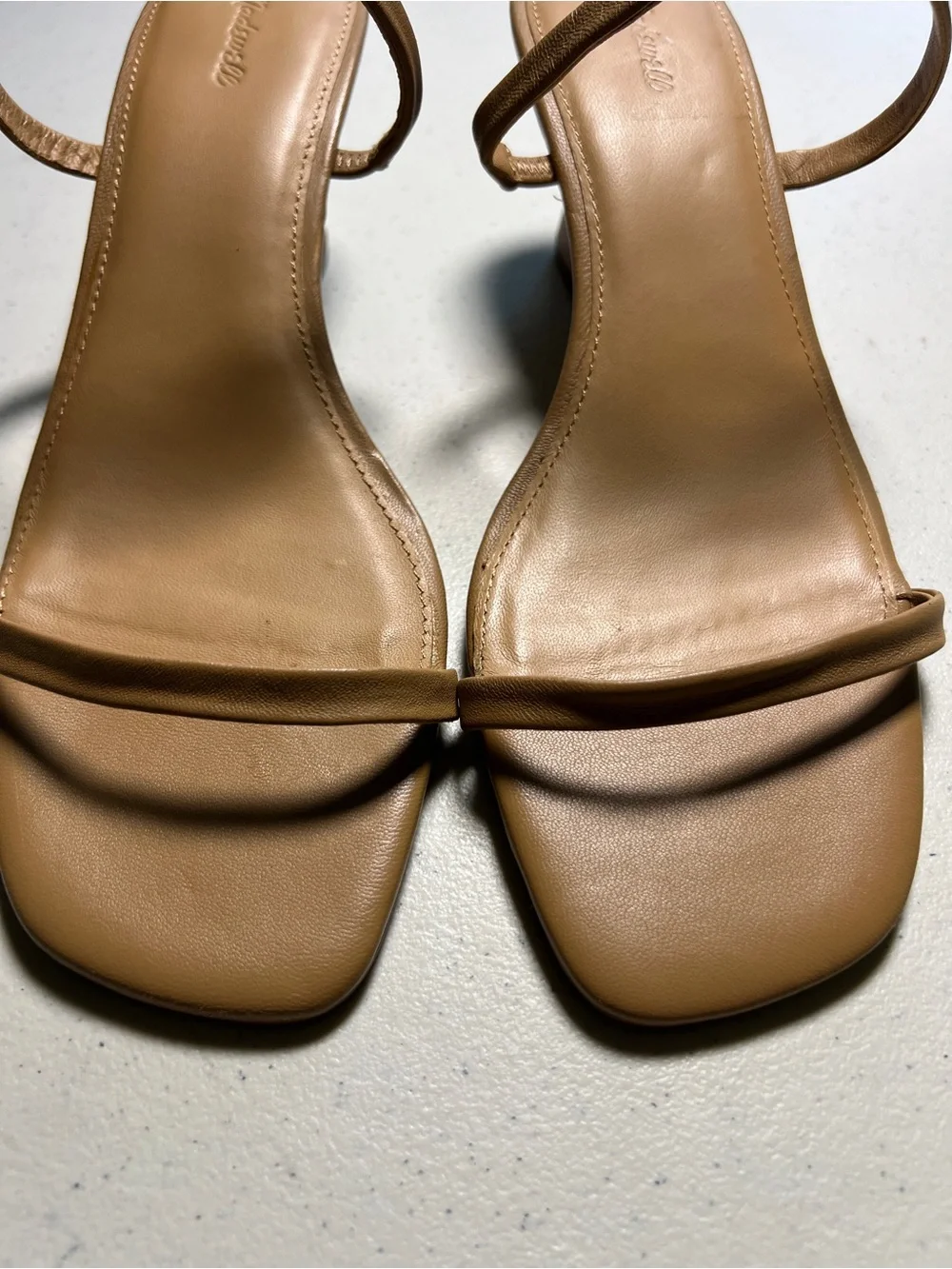 Madewell The Kimmy Wedge Camel Sandal